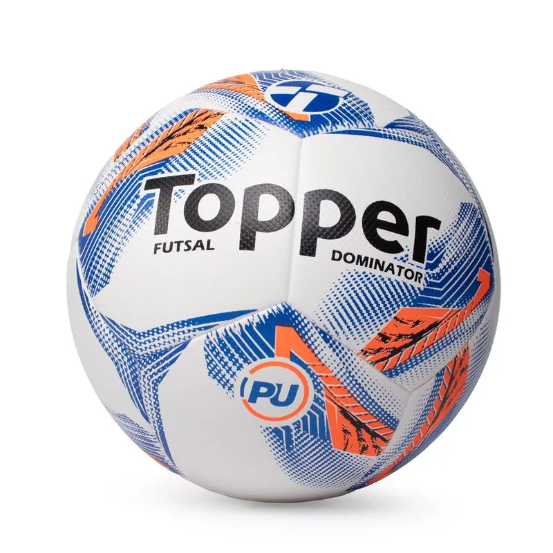 Bola Topper Futsal Dominator Laranja Azul - U