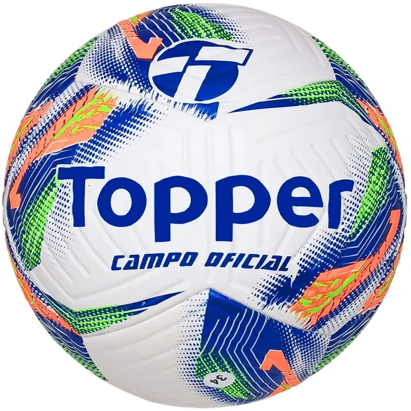Bola Campo Topper Samba R2 Branco / Azul