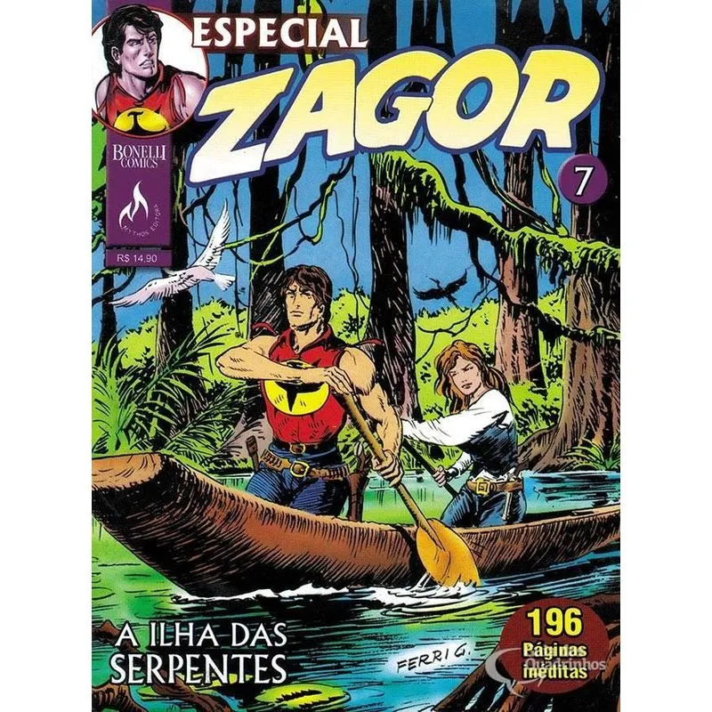 Zagor Especial 7 A Ilha Das Serpentes Aventura Nos Pântanos