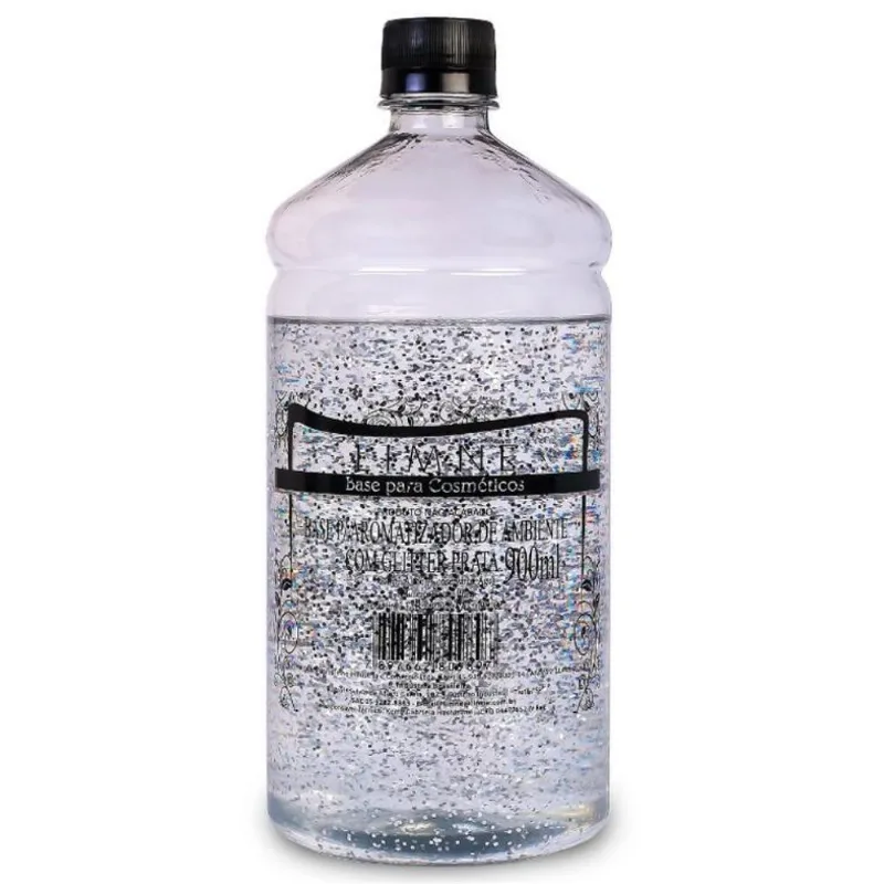 Base Aromatizador Glitter Prata 900ml Limne