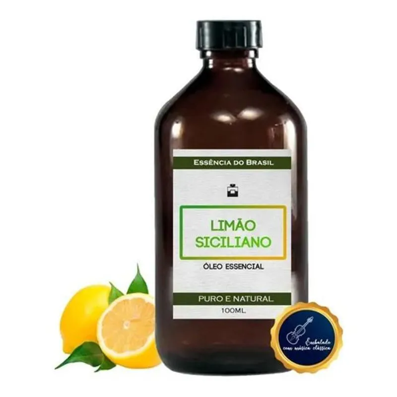 Óleo Essencial Limão Siciliano 100ml - Puro E Natural
