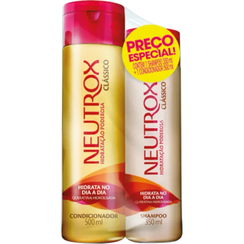 Kit Shampoo 350ml + Condicionador 500ml Neutrox Clássico