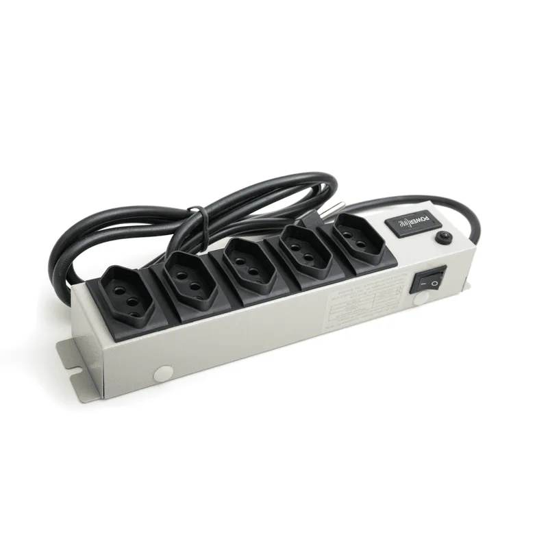 Filtro de Linha 5 Tomadas 2P+T PB PL5T-NBR Metal Bege 20698 Multicraft