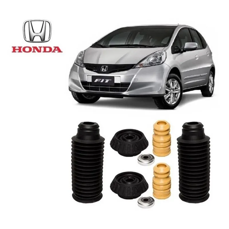 2 Kit Batente Coxim Rolamento Dianteiro Honda New Fit 2014 2015 2016