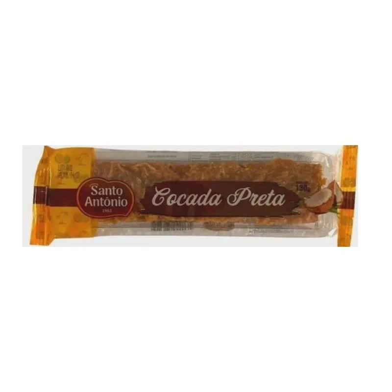 Kit 3 Cocada Preta Santo Antonio Tablete 130g