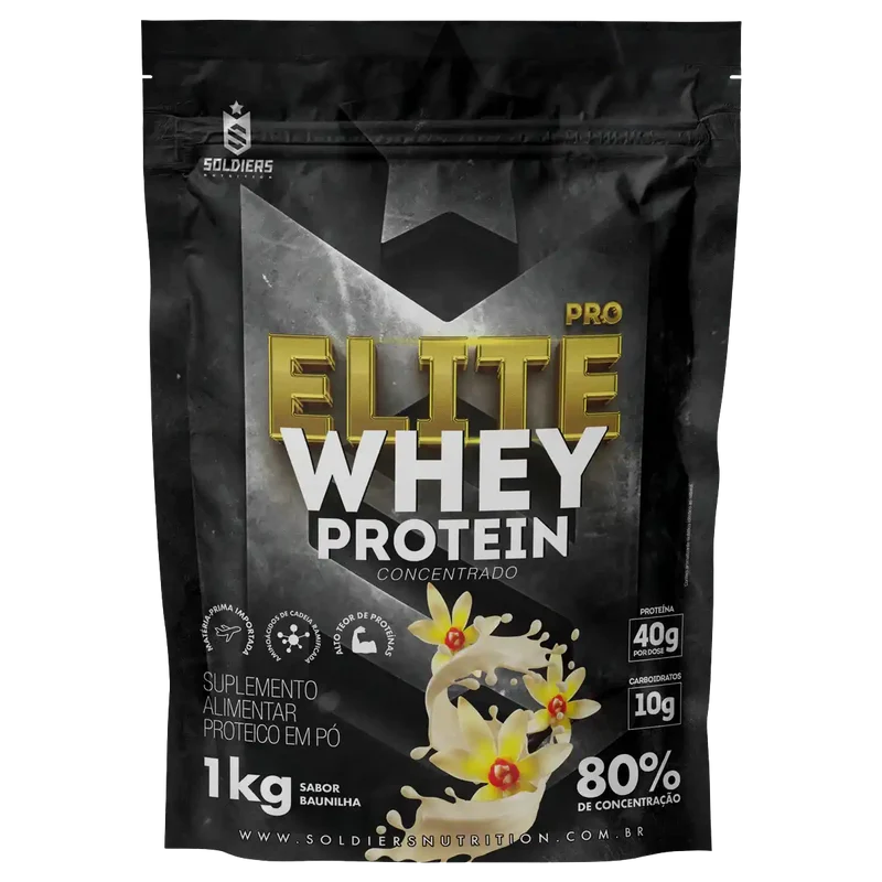 Whey Protein Elite Pro 80% Concentrado - 1Kg Beijinho
