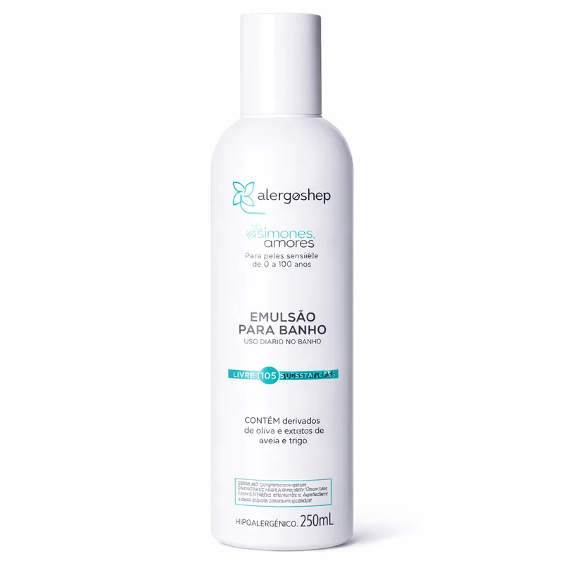 Emulsão para Banho Cabelo e Corpo Hipoalergênica Nossos Amores 250ml 250ml