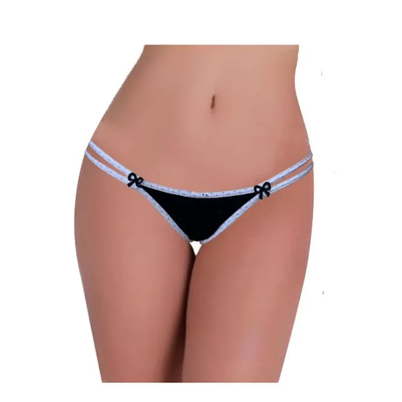 Calcinha Tanga Lacinho em Cotton Sensual