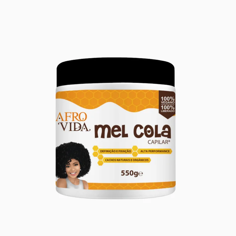 Creme Afro Vida Mel cola para Cachos 550g