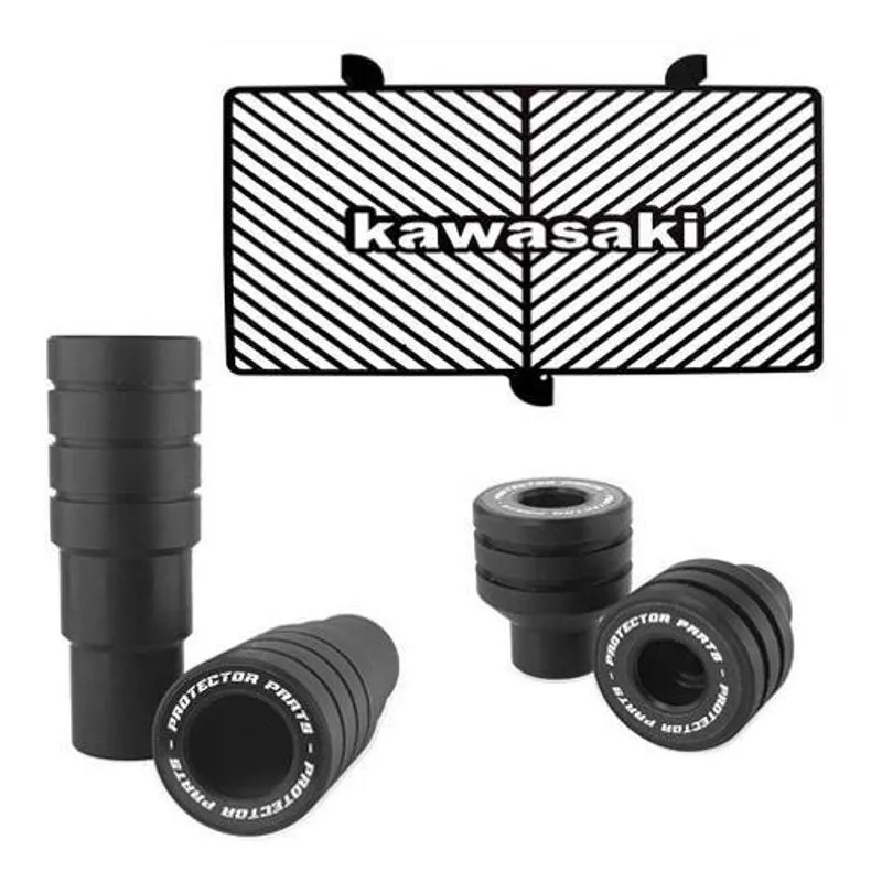 Kit Slider E Protetor De Radiador Kawasaki Z750 Z 750 Todas