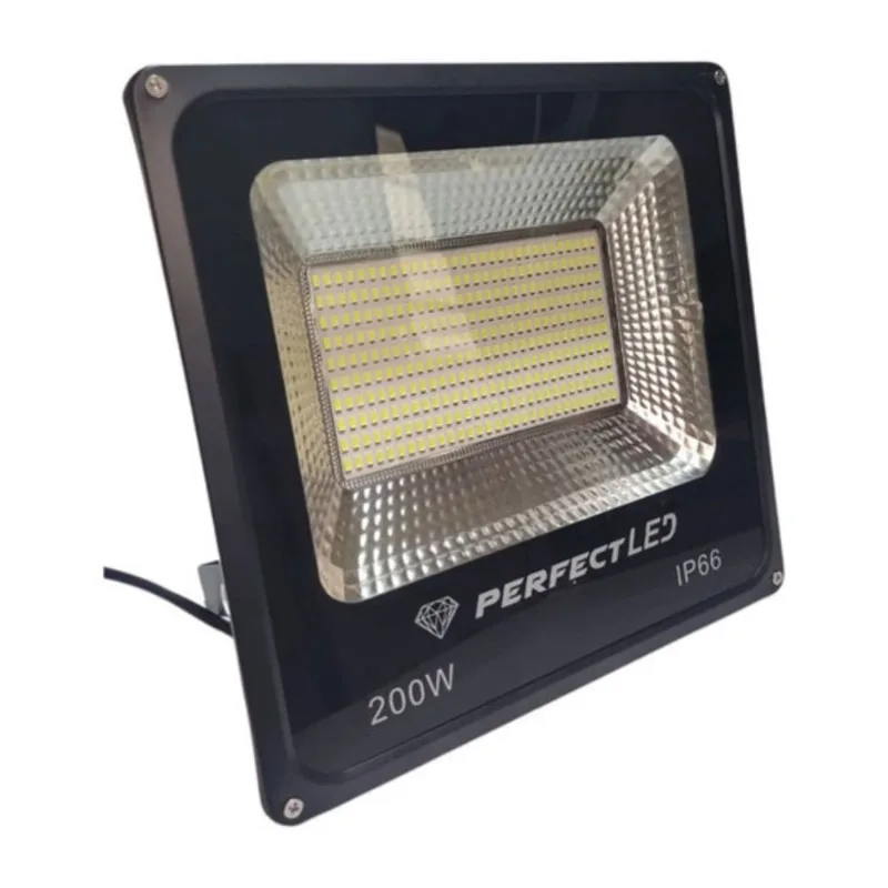 Refletor LED 200W smd holofote IP66 bivolt luz fria 7000 lm
