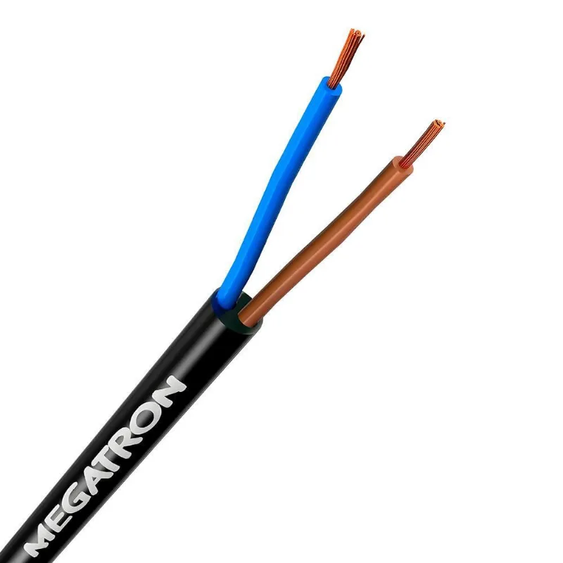 Metro Cabo De Energia Flexível Pp2X1,5Mm,500V, Megatron-Preto