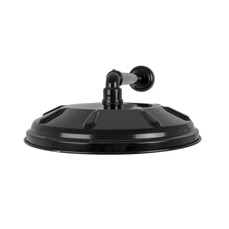 Ducha Aquaplas Mega Iguaçu Redonda Interno Externo 12" Preto