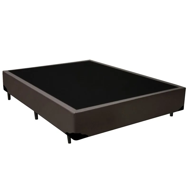 Cama Box Viúva Sintético Marrom emth 128x188x40