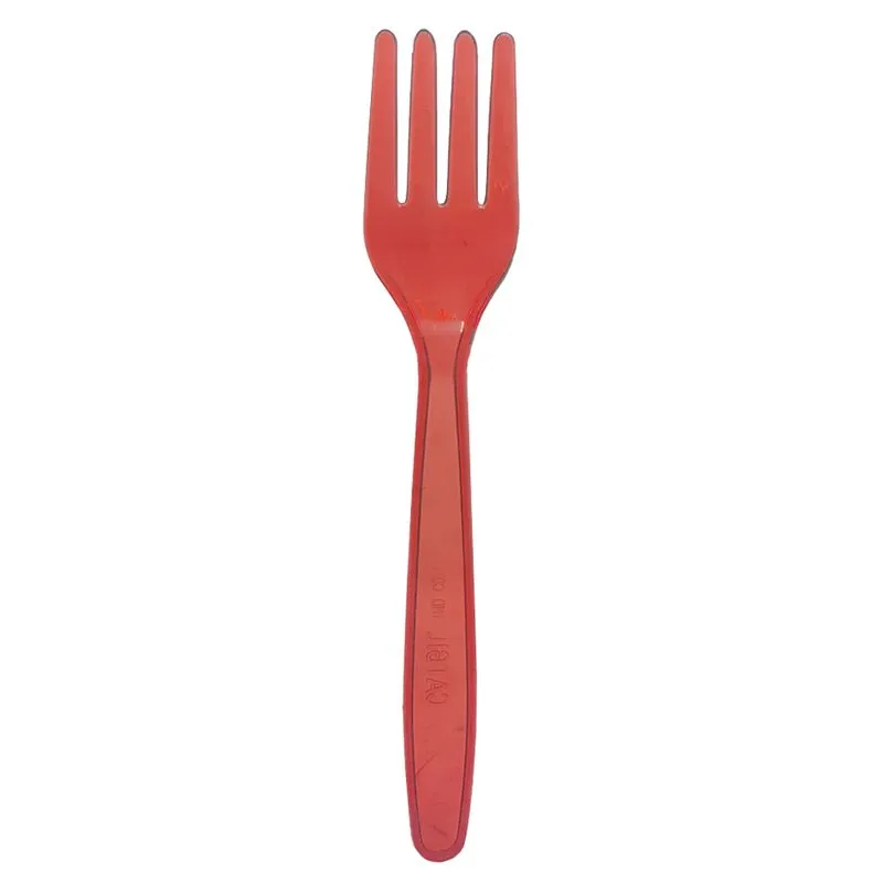 Garfo Sobremesa Cristal Vermelho c/50 - Catgil