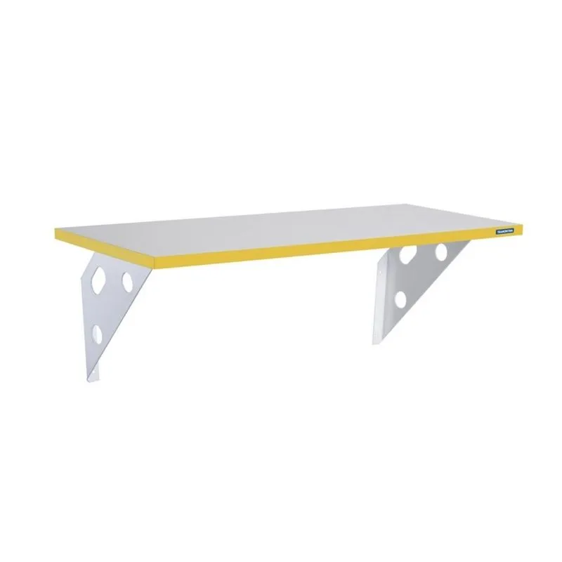 Prateleira Color Suporte Metálico 1200X250X15 Amarelo