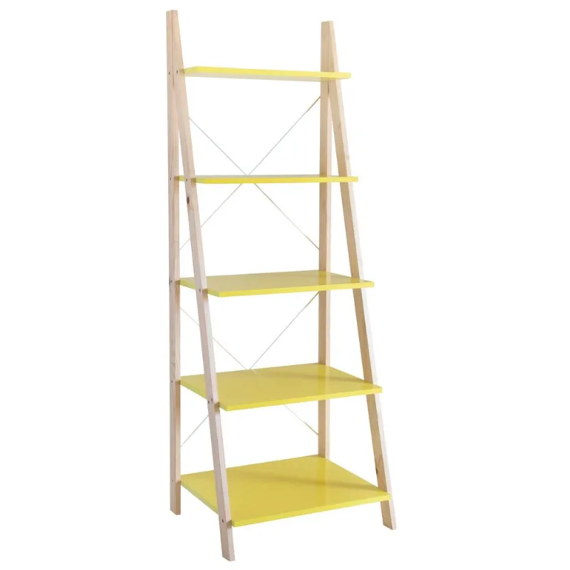 Estante Multiuso de Madeira Tramontina Summer Steps X Verniz/Amarelo 91647176