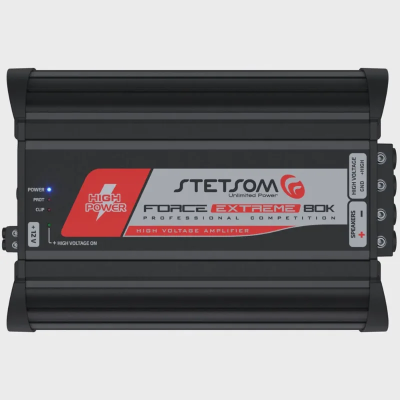 Módulo Amplificador Stetsom Force Extreme 80K 80.000 Rms 1 Canal 0,5 Ohms Alta Voltagem