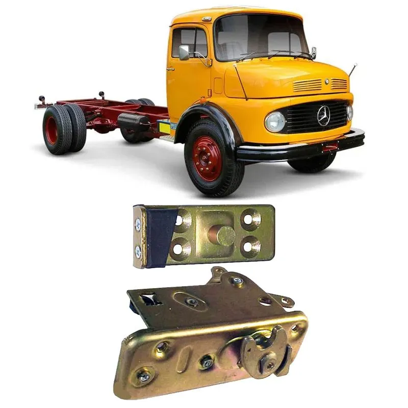 Kit Fechadura E Batente Porta Esquerda Mercedes Benz 1113 Ao 2220