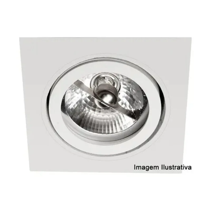 Spot De Embutir Para Lâmpada Ar70 Quadrado Orbital
