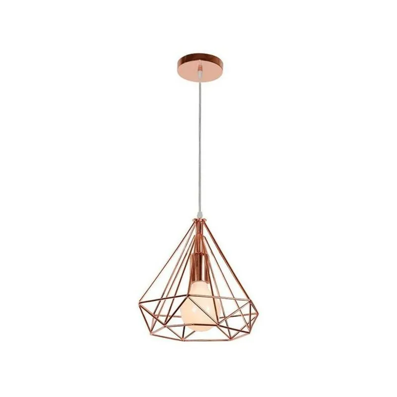Pendente Tetra 25cm E27 Cobre BRONZEARTE PENDENTE ACO TETRA 25CM BRONZEARTE COBRE