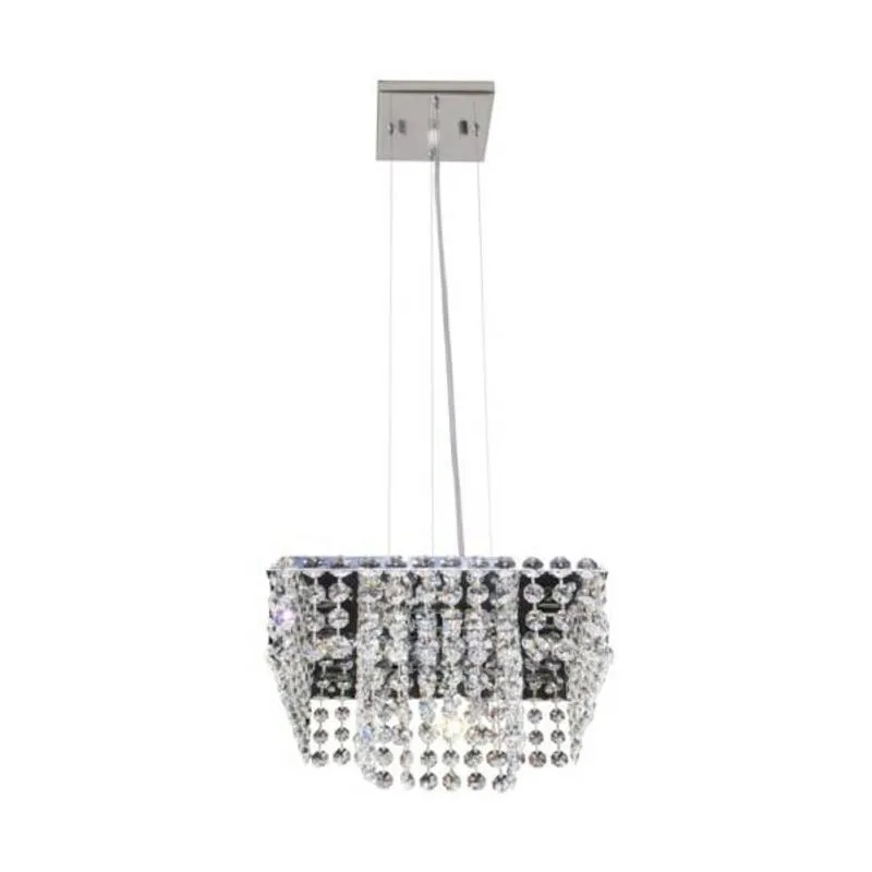 Lustre Cristal Milano Quadrado 4xG9 BRONZEARTE LUSTRE CRISTAL MILANO QUADRADO BRONZEART TRANSPARENTE 4XG9