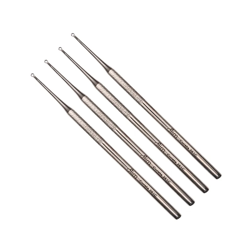 4 Cureta Vazada Simples Podologia Nº 261c Slim