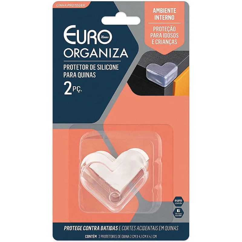 Protetor De Silicone Para Quinas 2 Peças Euro Home
