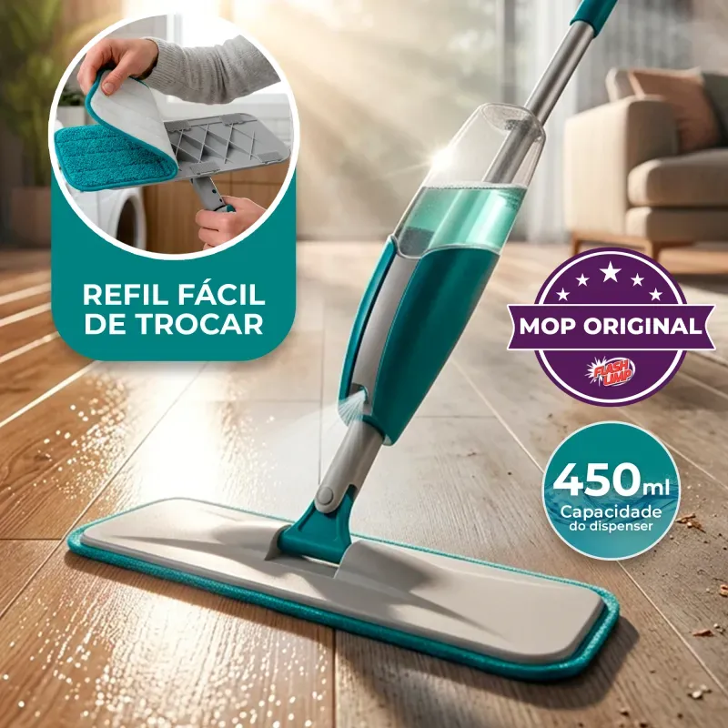 Mop Spray Limpa Chão Evolution Com Gatilho E Reservatório 450ml Original