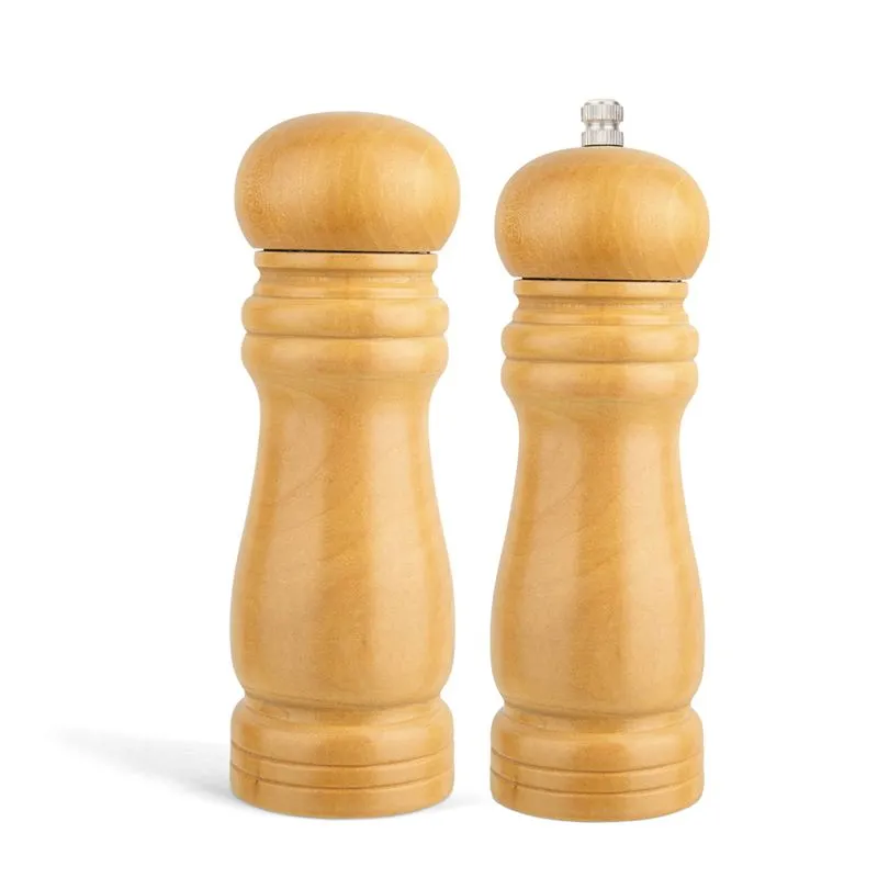 Moedor De Sal E Pimenta De Bambu 2 Peças