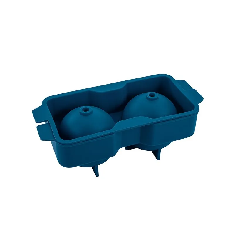 Forma De Silicone Para Gelo Esfera, 2 Gelos, Azul