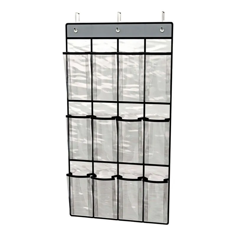 Sapateira de Pendurar Transparente 12 Pares Para Armários Closet