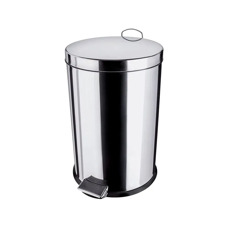 Lixeira Comum 20 Litros em Inox Euro Home Organização e Limpeza LIX2331 Inox