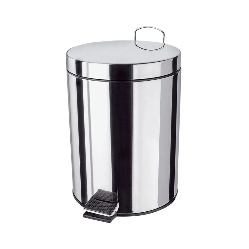 Lixeira Comum 5 Litros em Inox Euro Home Organização e Limpeza LIX2355 Inox