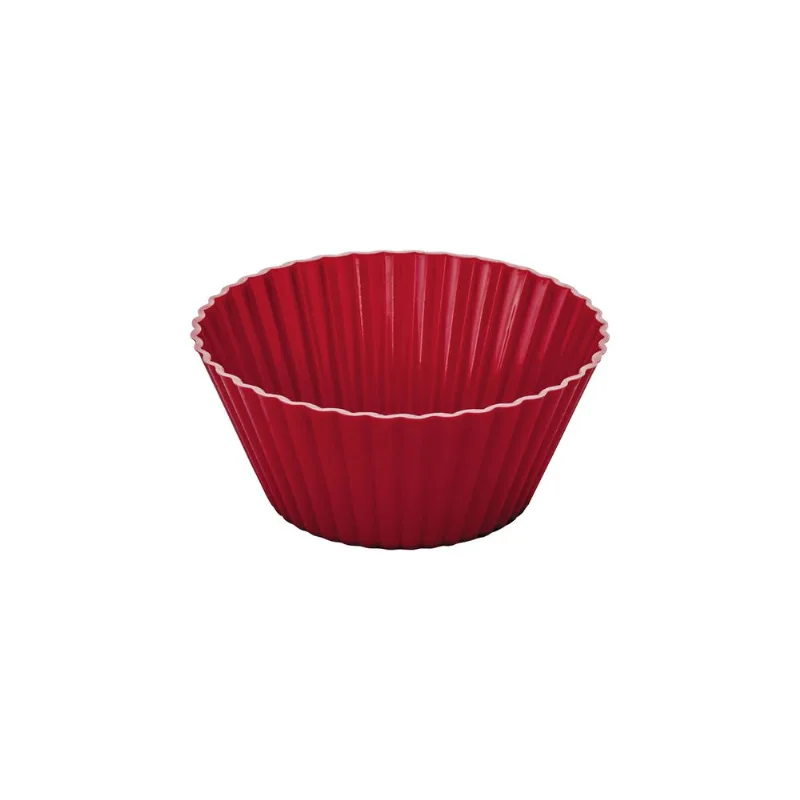 Conjunto De Formas Para Mini Bolos De Silicone 12 Pcs Vermelho Euro Home