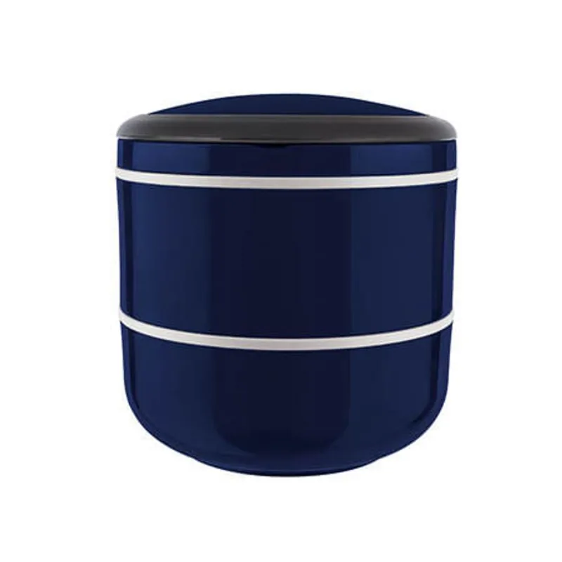 Marmita Lunch Box Para Microondas Dupla Azul Euro Home
