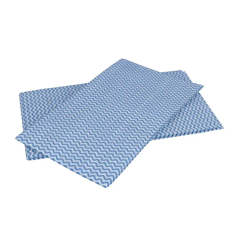 Rolo de Pano para Limpeza Geral com 600 Unidades em Viscose FLP4557 Azul Flashlimp