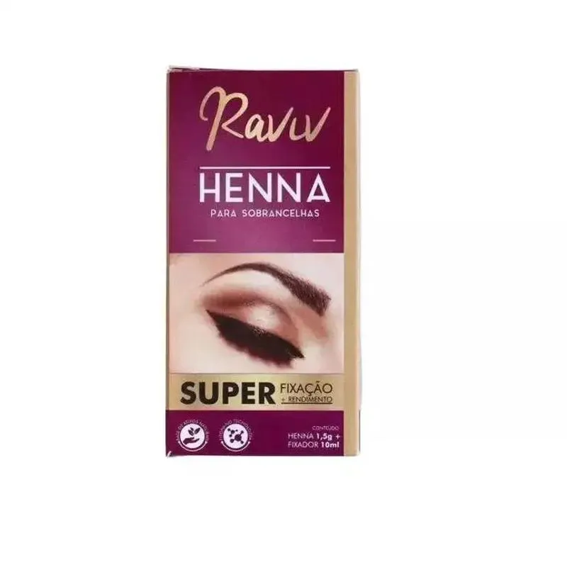 Tinta Henna Raviv Preto + Fixação 1,5g