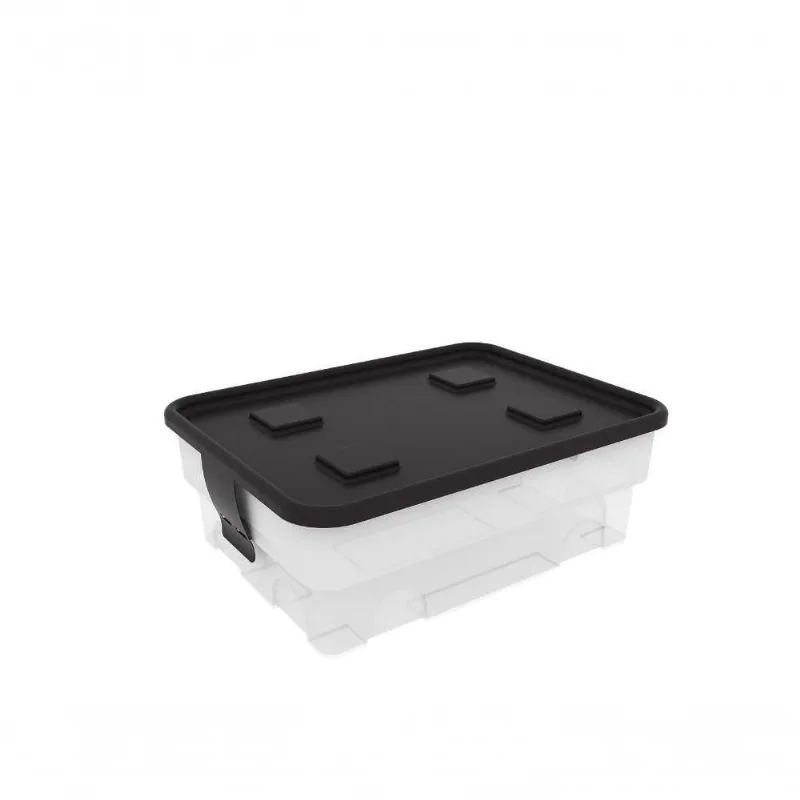 Caixa Organizadora Simple Box 20l - Trânslúcida Branca
