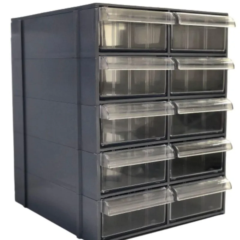 Gaveteiro Organizador Cinza Multiuso Novo Magus Cg510/5