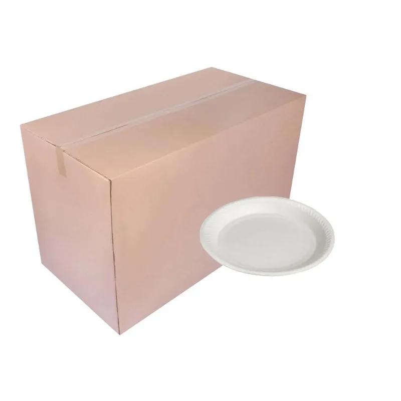500 Prato Plastico Refeição 21cm Fundo Branco Termopot (1cx)