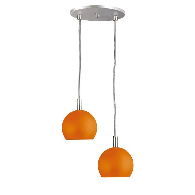 Pendente Redondo Duplo 12cm 3086 Pantoja & Carmona Laranja