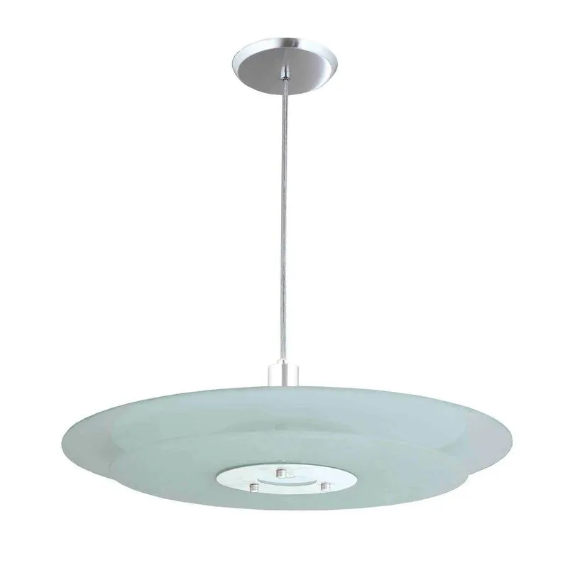 Pendente Redondo de Vidro 50cm 3091 Pantoja & Carmona Branco