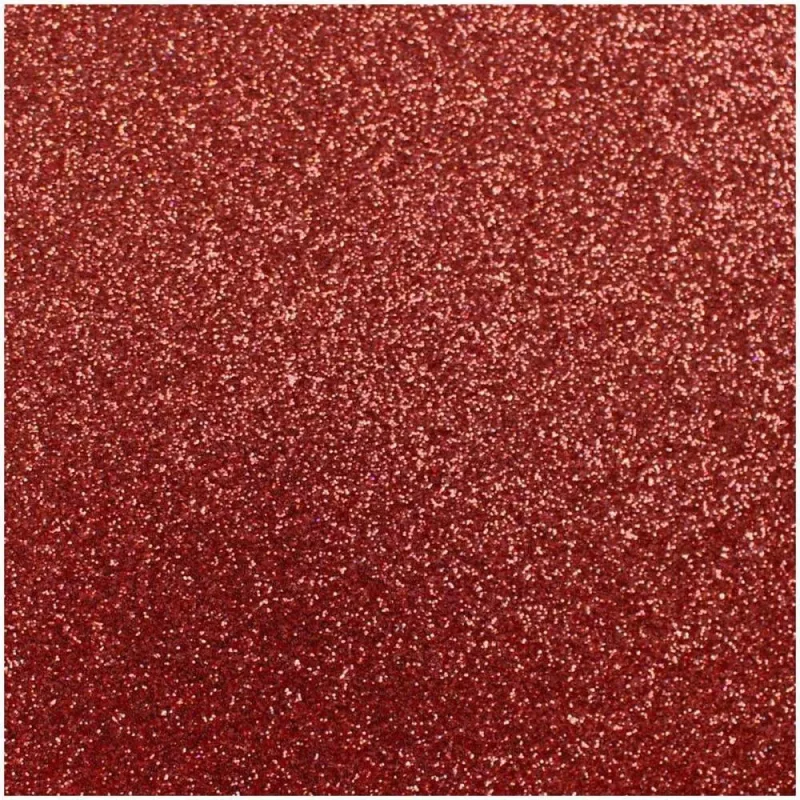Placa em EVA com Gliter 40X48CM. Vermelho 2MM. - Make+