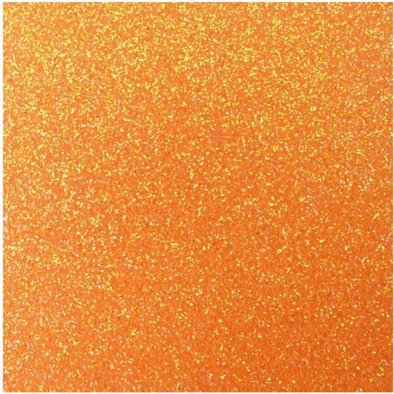 Placa em EVA com Gliter 48X40CM Laranja Neon 2MM. - Make+