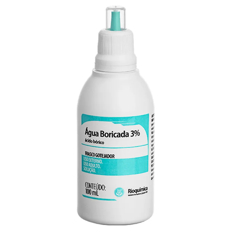 Água Boricada 3% 100ml - Rioquimica
