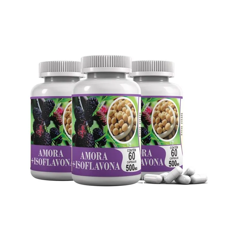 Amora + isoflavona 500 mg c/ 180 cáps