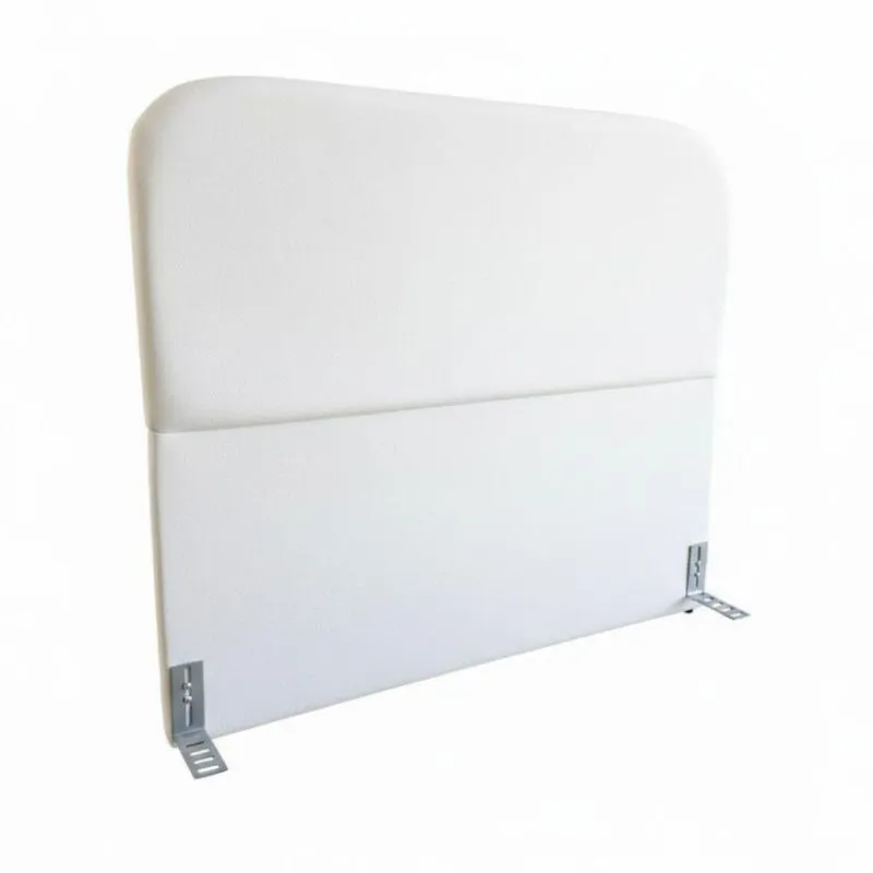 Cabeceira Queen 160cm Orgânica Estofada Corino Branco Click Home
