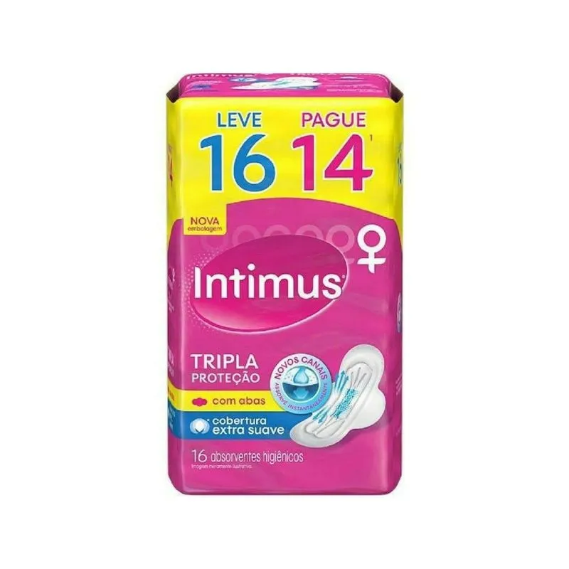 Absorvente Intimus Tripla Proteçao Suave Com 12