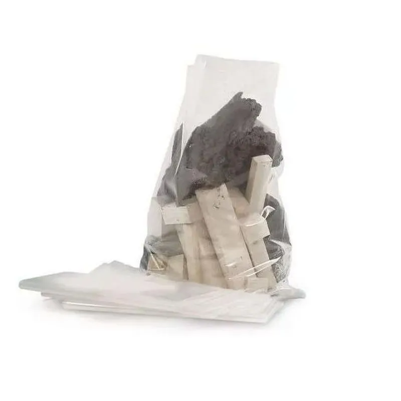 200 Sacos Para Lixo Entulho Transparente 28x40x 0,10 (2pcts)